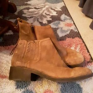 Women's Leather Sperry Boots Booties Size 12